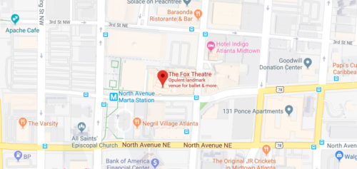 Google Map Image of Fox Theatre